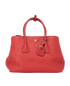 Vitello Daino Tote, &pound;375, Handbags, Red, Leather, Front view